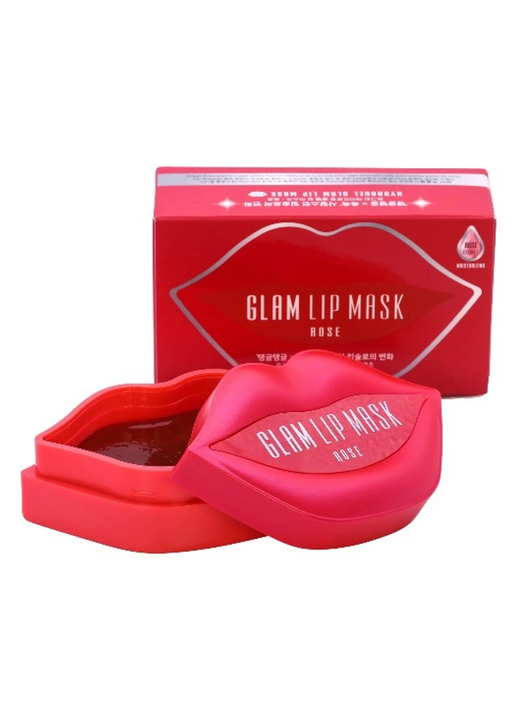 Гидрогелевые патчи для губ с розой Hydrogel Glam Lip Mask Rose 20 шт BeauuGreen (253329512)