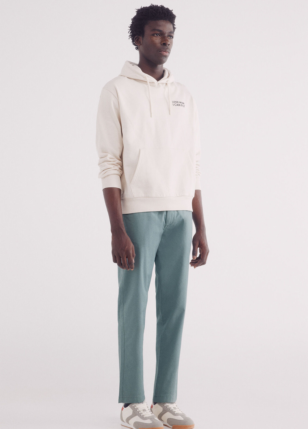 Бирюзовые кэжуал летние зауженные брюки Springfield