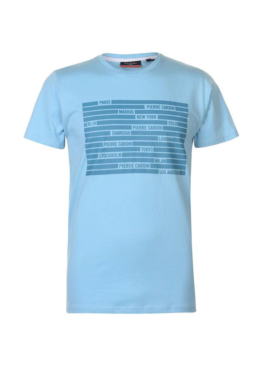 Светло-голубая футболка Pierre Cardin