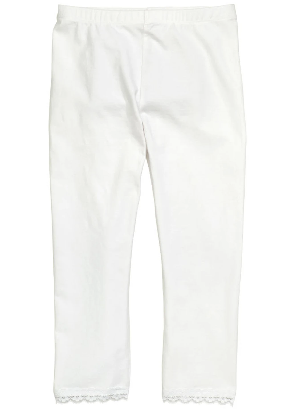 Белые летние леггинсы H&M