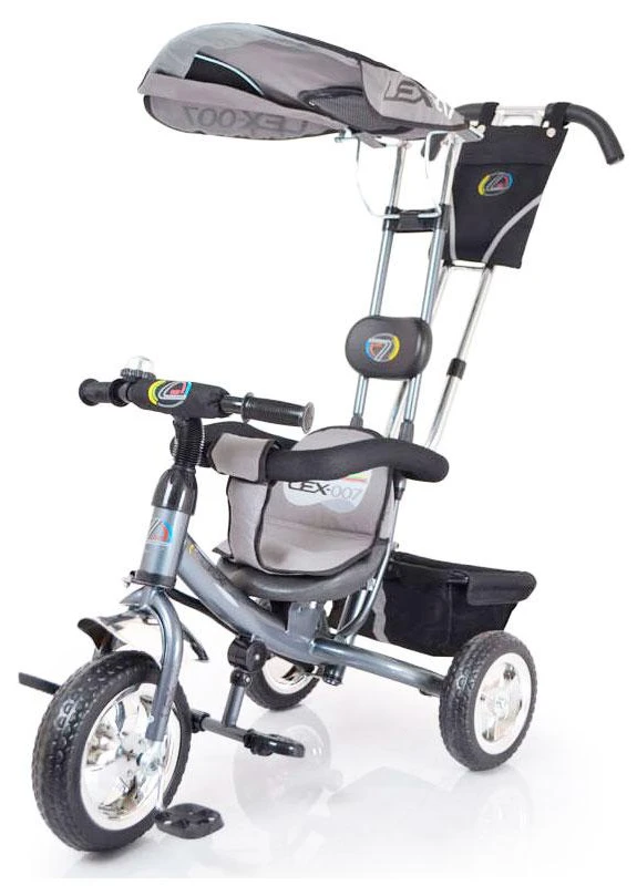 Трех-колесный Велосипед с родительской ручкой Lex-007 (10/8 EVA wheels) Grey Sigma (251788288)