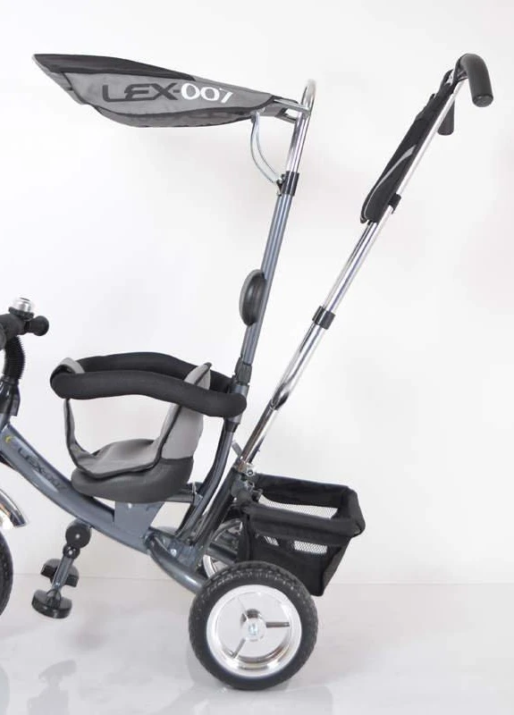 Трех-колесный Велосипед с родительской ручкой Lex-007 (10/8 EVA wheels) Grey Sigma (251788288)