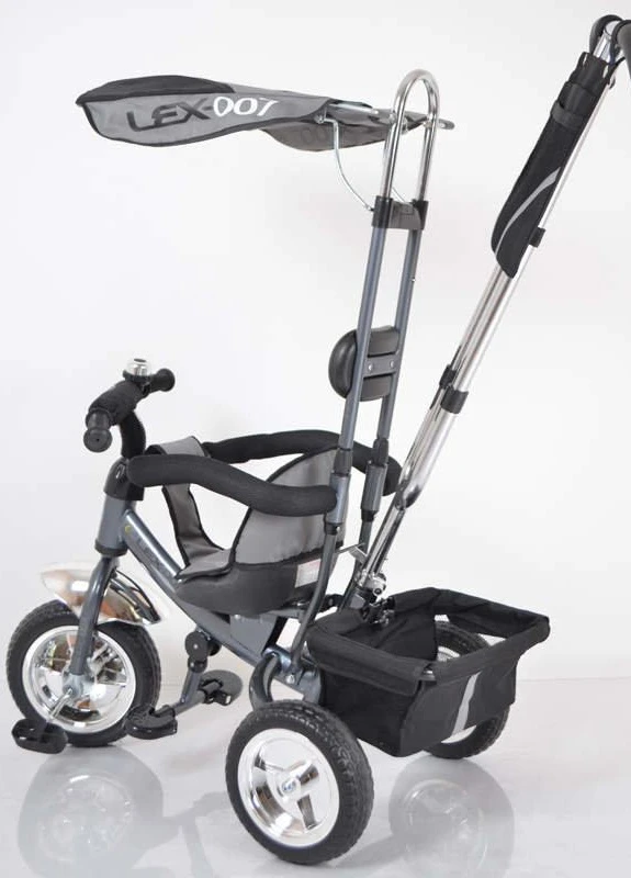 Трех-колесный Велосипед с родительской ручкой Lex-007 (10/8 EVA wheels) Grey Sigma (251788288)