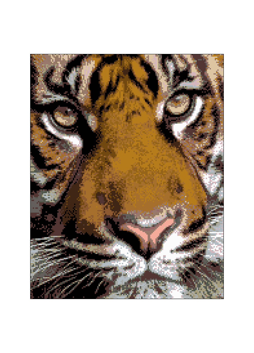 Набор для вышивания бисером Тигр 28х35 см Александра Токарева (252253374)