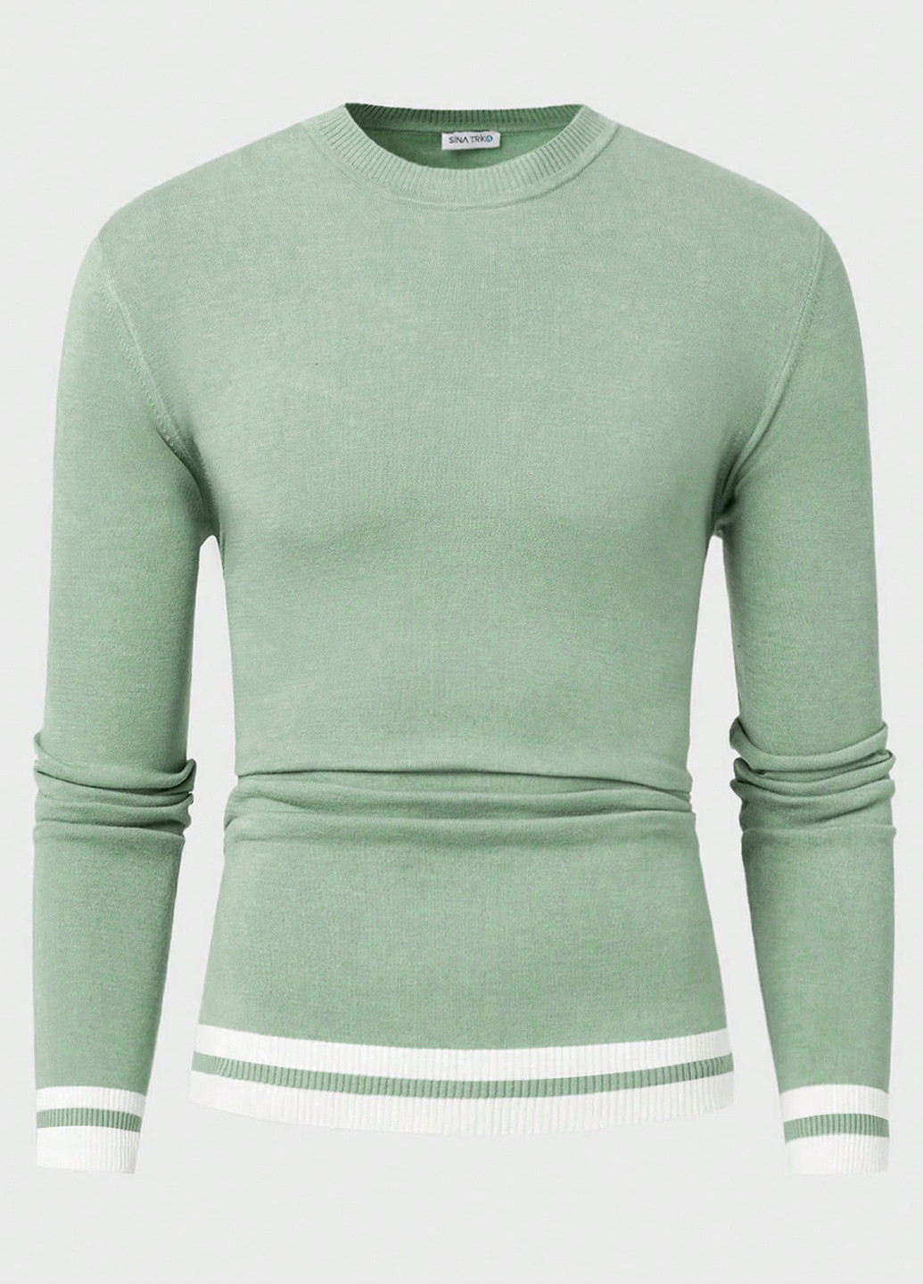 М'ятний демісезонний светр джемпер SHEIN