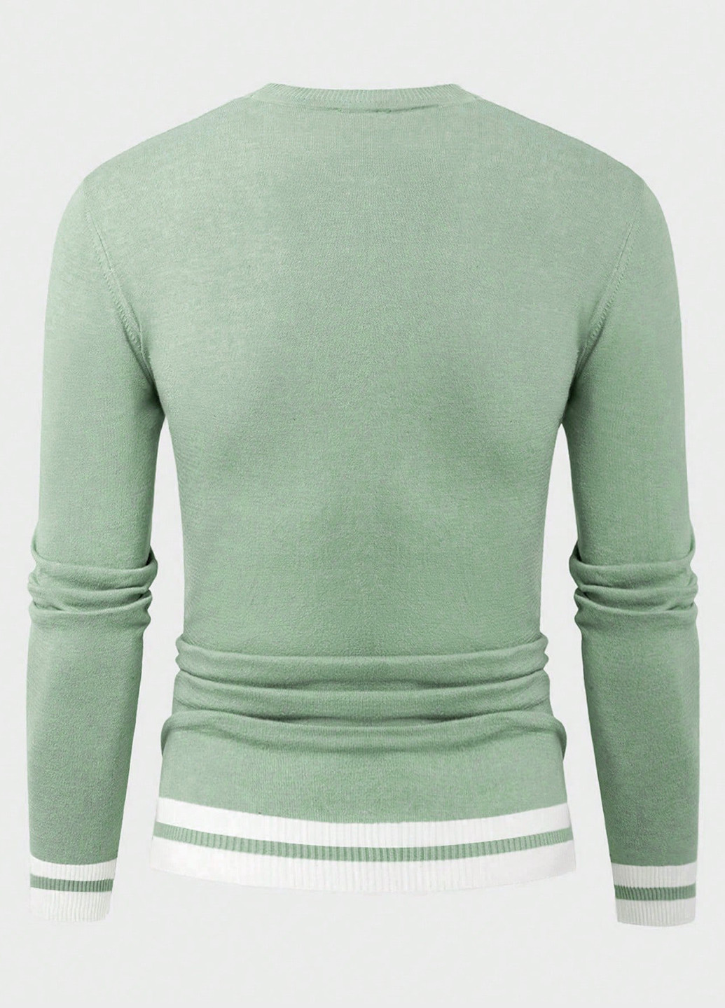 М'ятний демісезонний светр джемпер SHEIN
