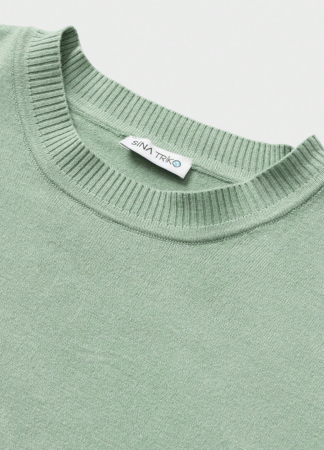 М'ятний демісезонний светр джемпер SHEIN
