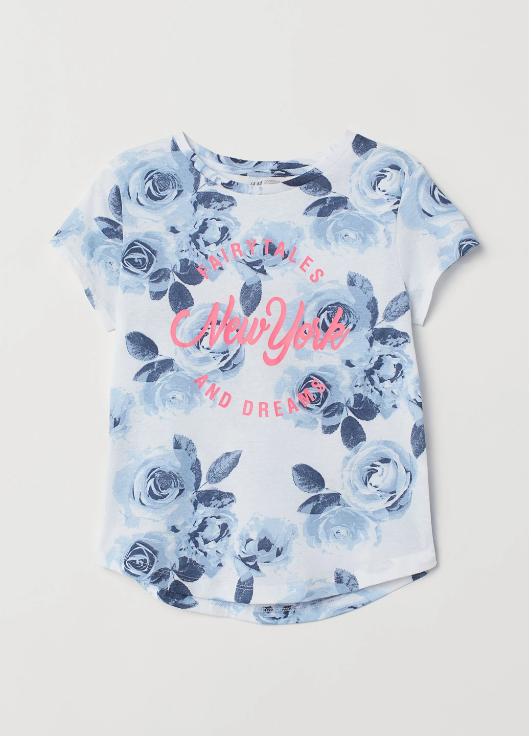 Белая летняя футболка H&M