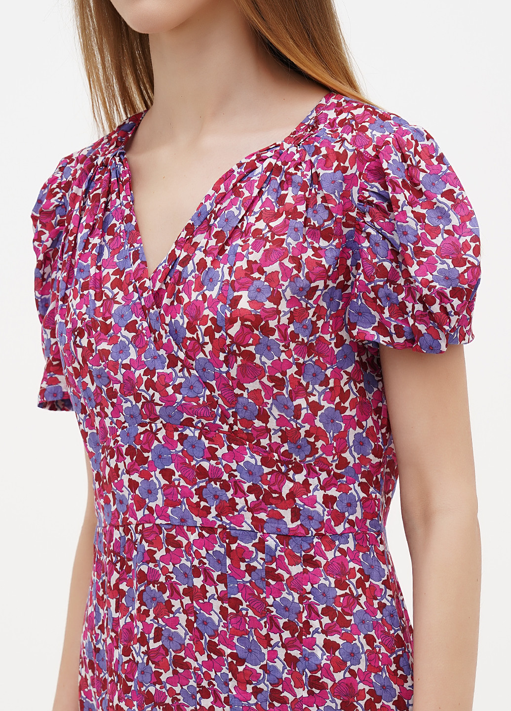 Рожева кежуал сукня а-силует J.Crew з квітковим принтом