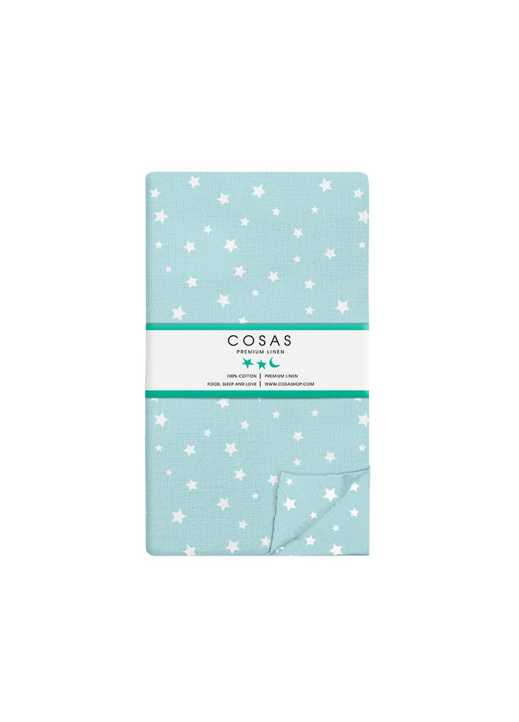 Підліткова постільна білизна STARFALL MINT BEIGE (підковдра 160х220 см, наволочка 50х70 см, простирадло 155х240 см) Cosas (251801331)