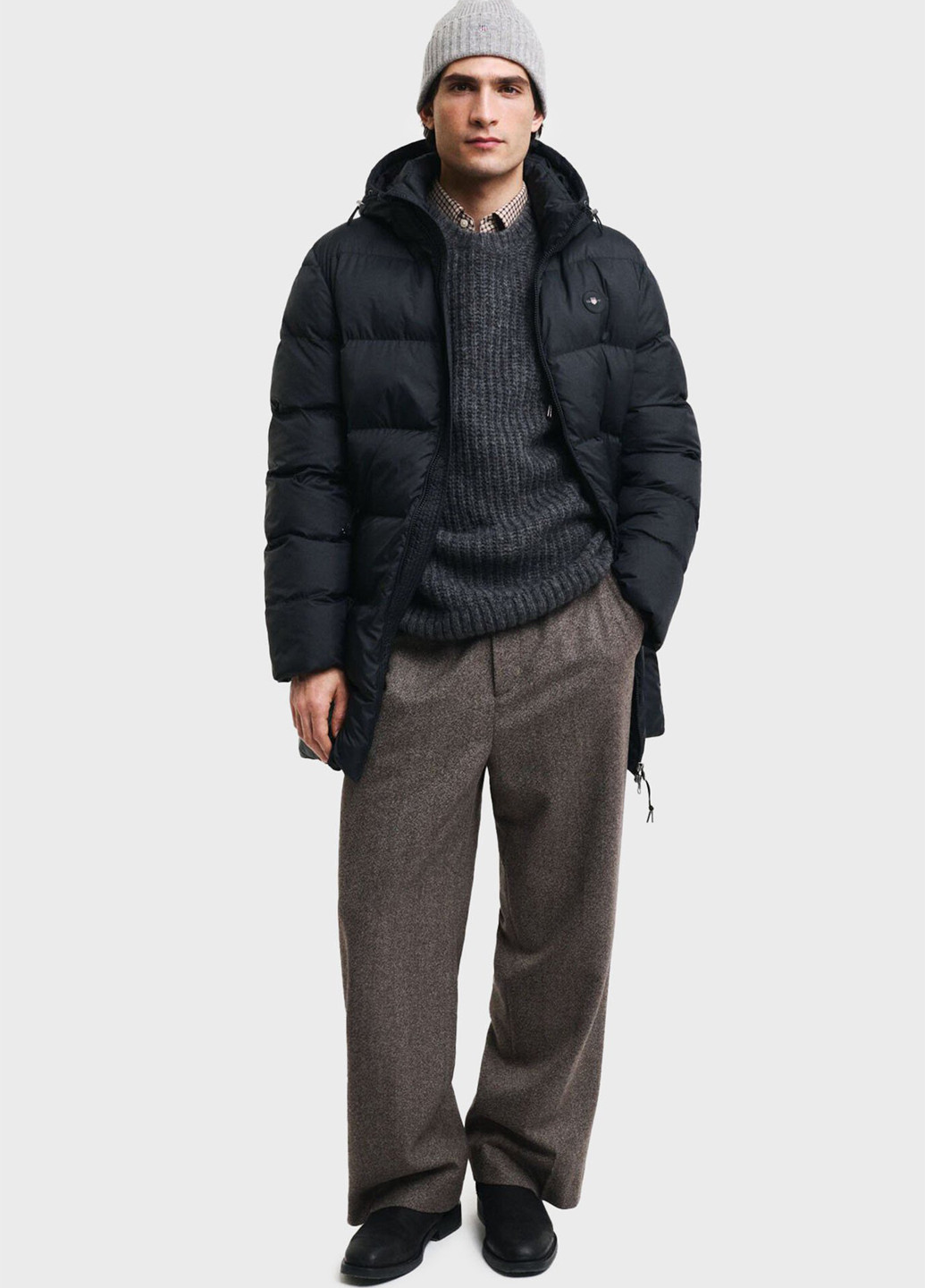 Черная зимняя куртка Gant