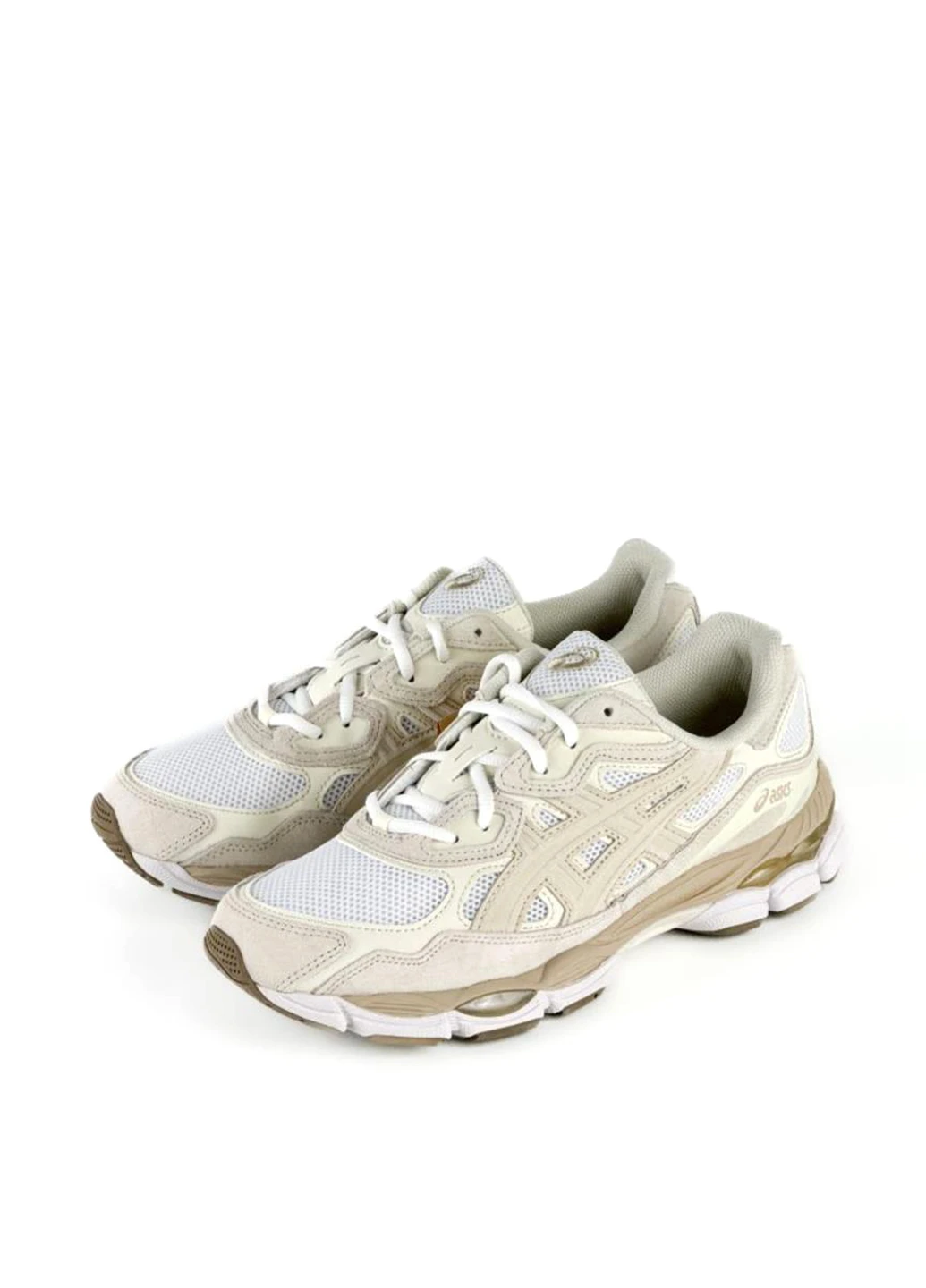 Светло-бежевые демисезонные кроссовки 1203a663-102 Asics Gel-NYC White Feather Grey