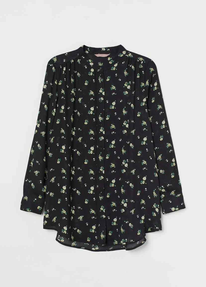 Чорна жата блуза H&M+