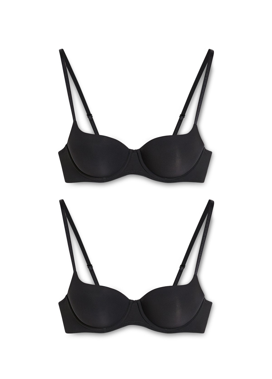 Чёрный бюстгальтер (2 шт.) C&A с косточками полиамид