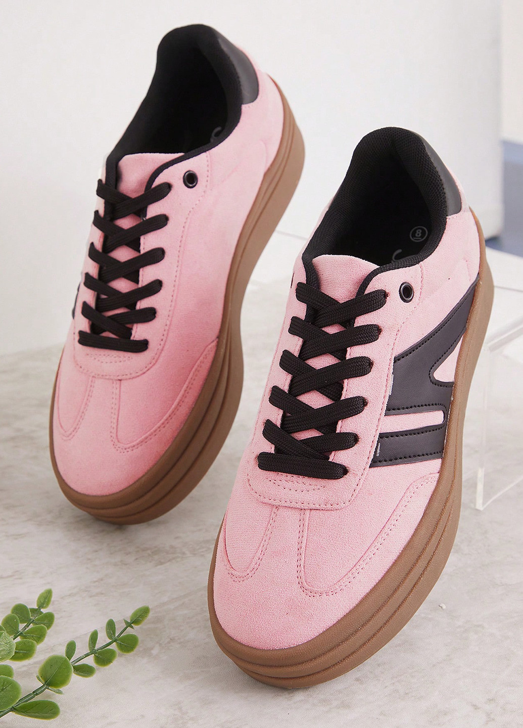 Кроссовки SHEIN розовые демисезоны (338187376)