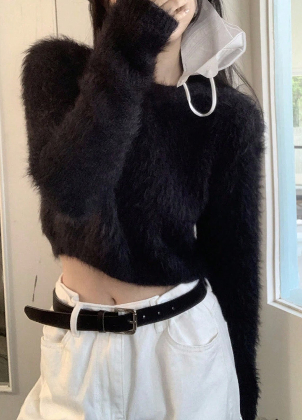 Черный демисезонный джемпер джемпер SHEIN