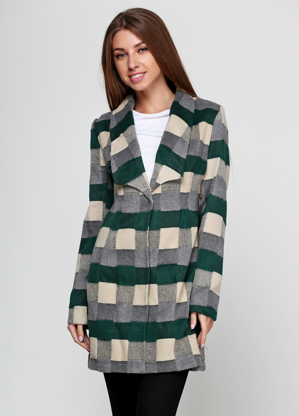 Зеленое демисезонное Пальто ZUBRYTSKAYA