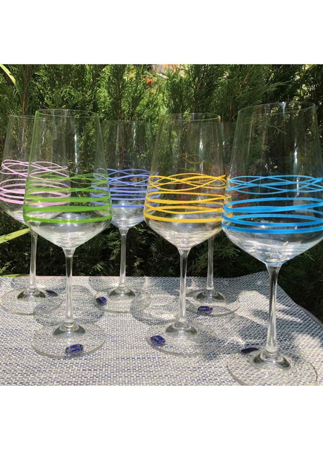 Набор бокалов для вина 350 мл 6 шт Sandra 40728/350S/M8700 Bohemia (253583366)