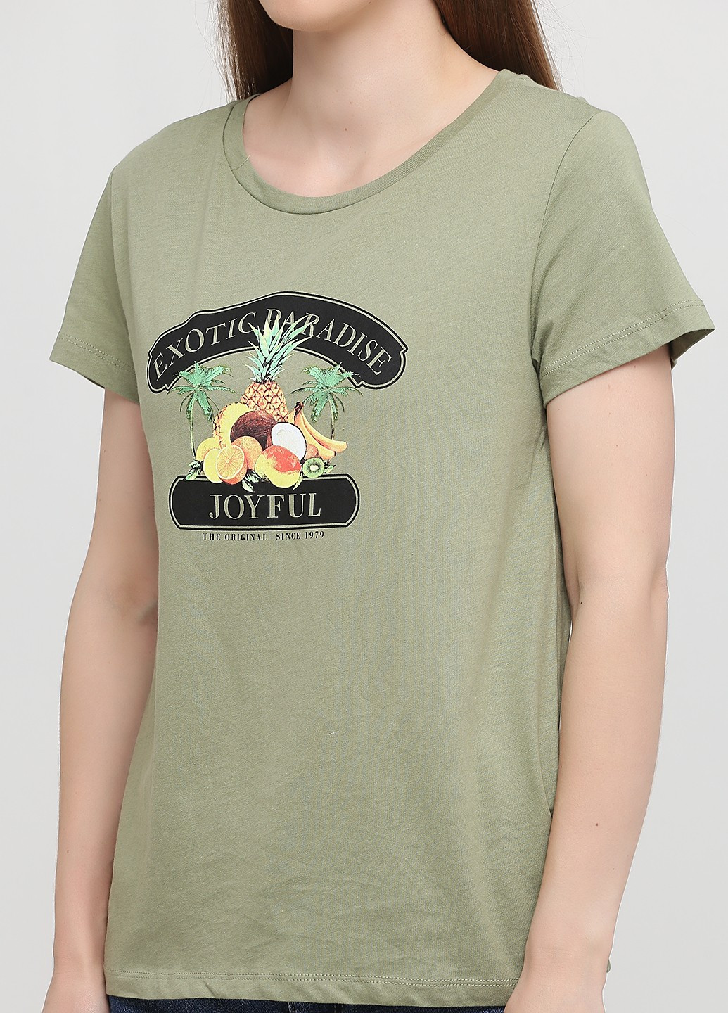 Хаки (оливковая) летняя футболка C&A