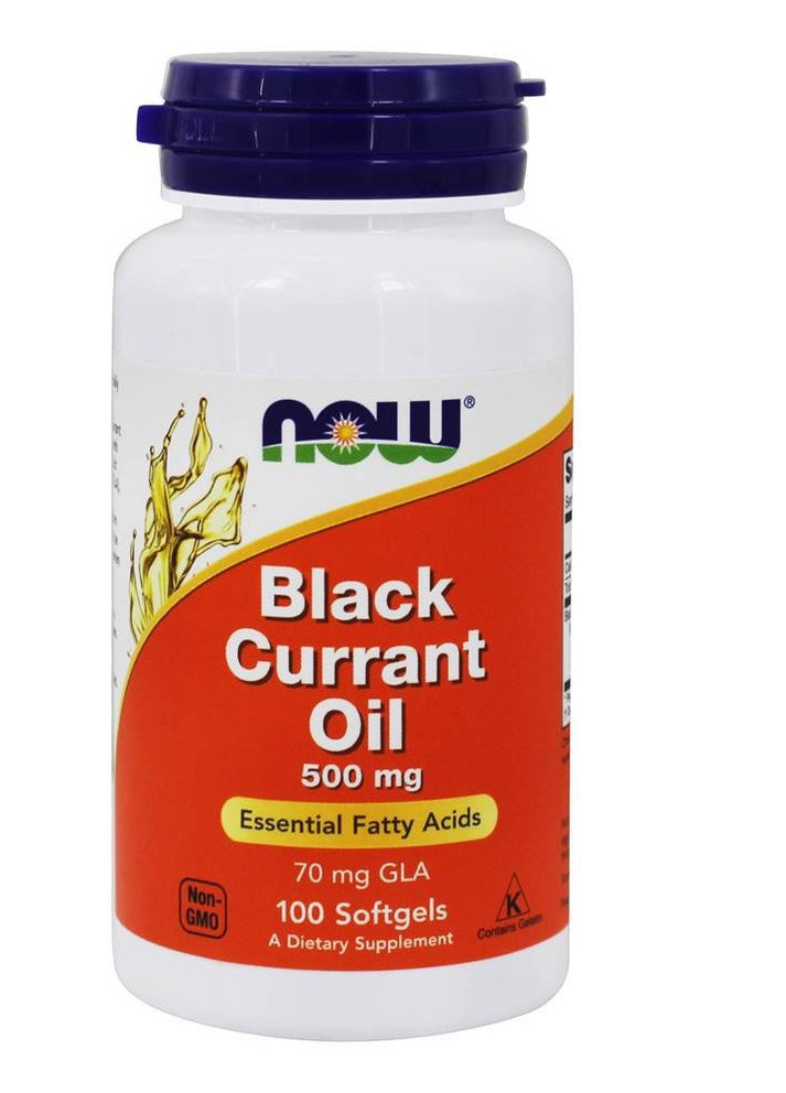 Black Currant Oil 500 mg 100 Softgels Now Foods (256379989)