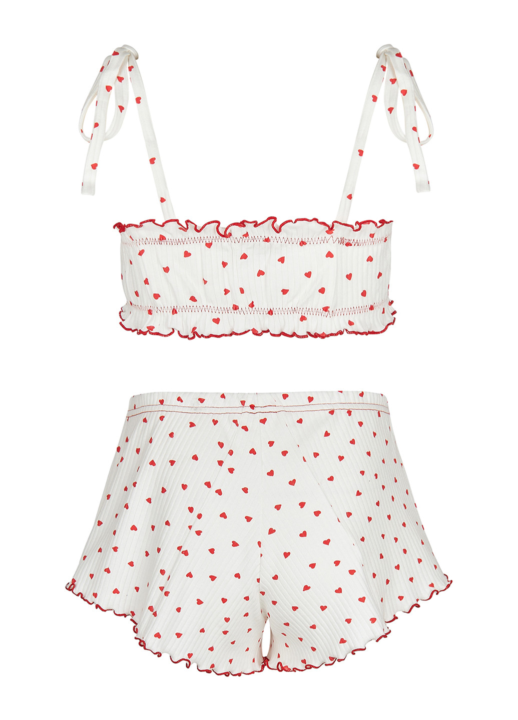 Молочная всесезон пижама (топ, шорты) топ + шорты Fleri