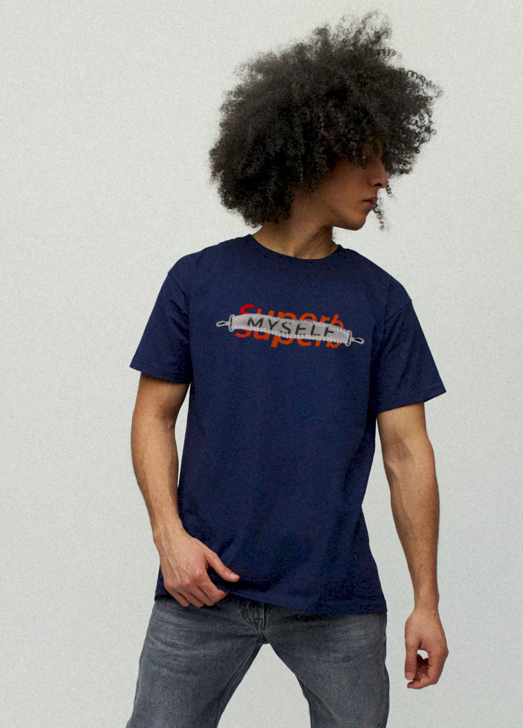 Темно-синя футболка чоловіча YAPPI