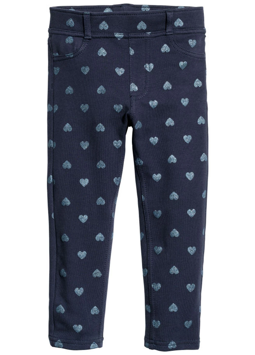 Темно-синие летние леггинсы H&M