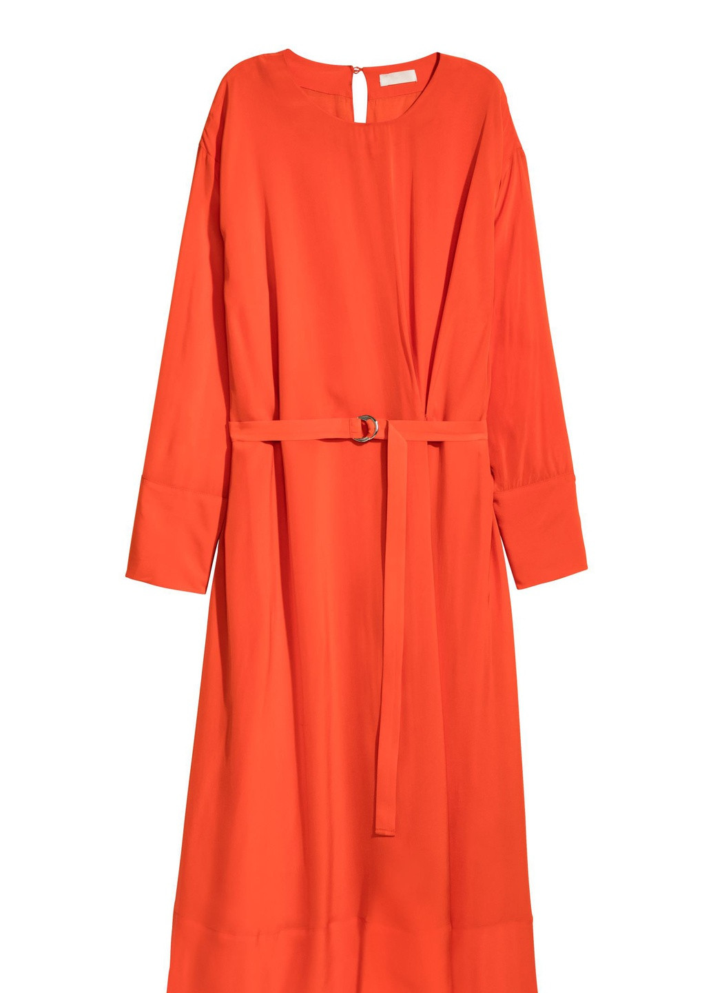 Красное кэжуал платье H&M однотонное