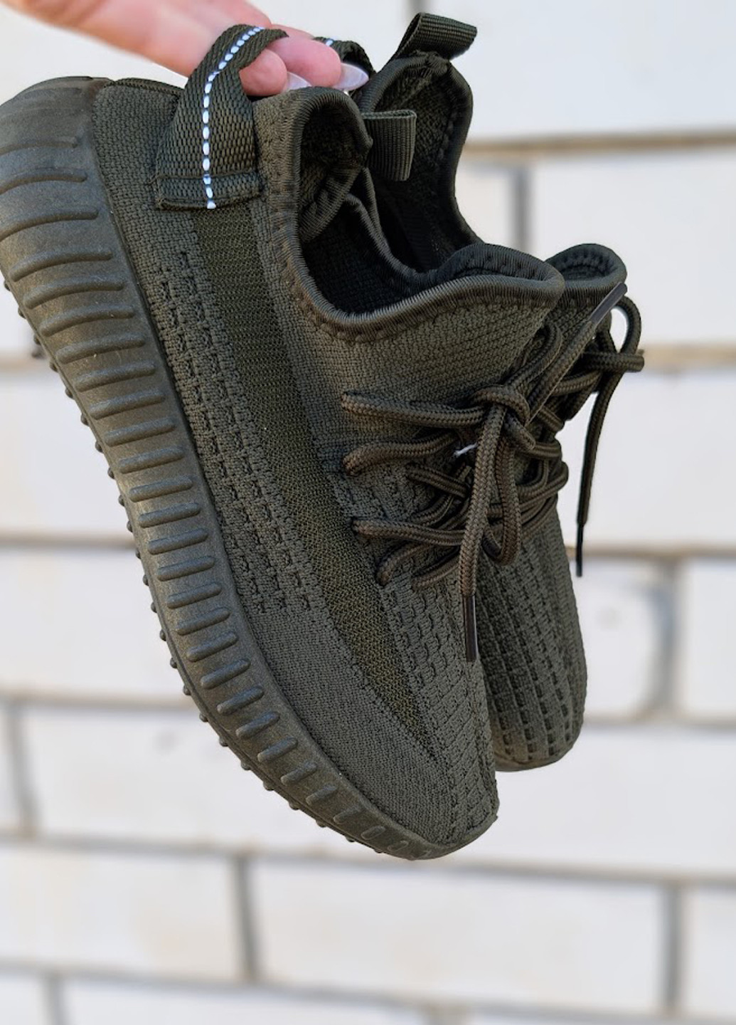 Оливковые (хаки) летние кроссовки Seven