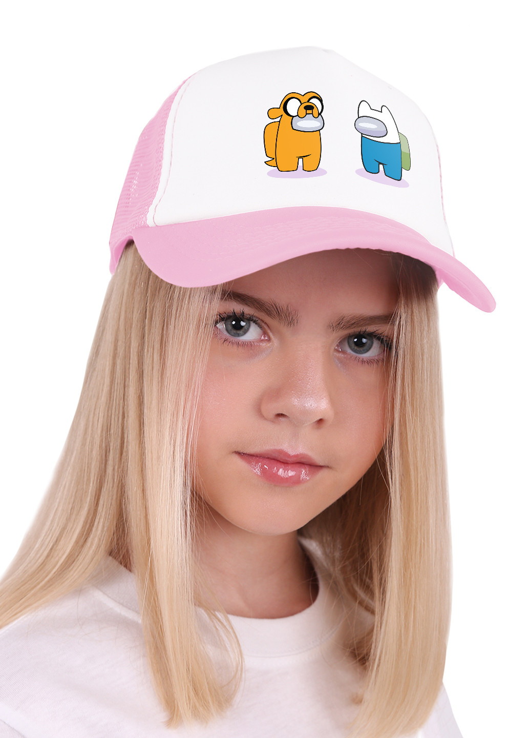Кепка Тракер детская Амонг Ас и Время Приключений (Among Us and Adventure Time) (33404-2414) MobiPrint (220769622)