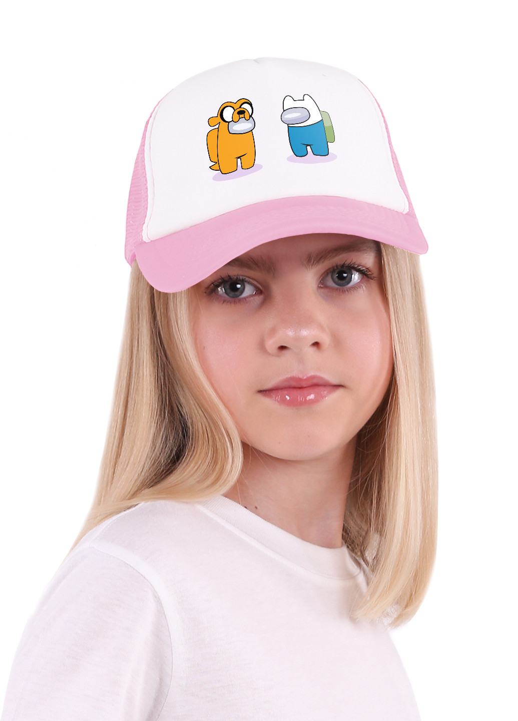 Кепка Тракер детская Амонг Ас и Время Приключений (Among Us and Adventure Time) (33404-2414) MobiPrint (220769622)