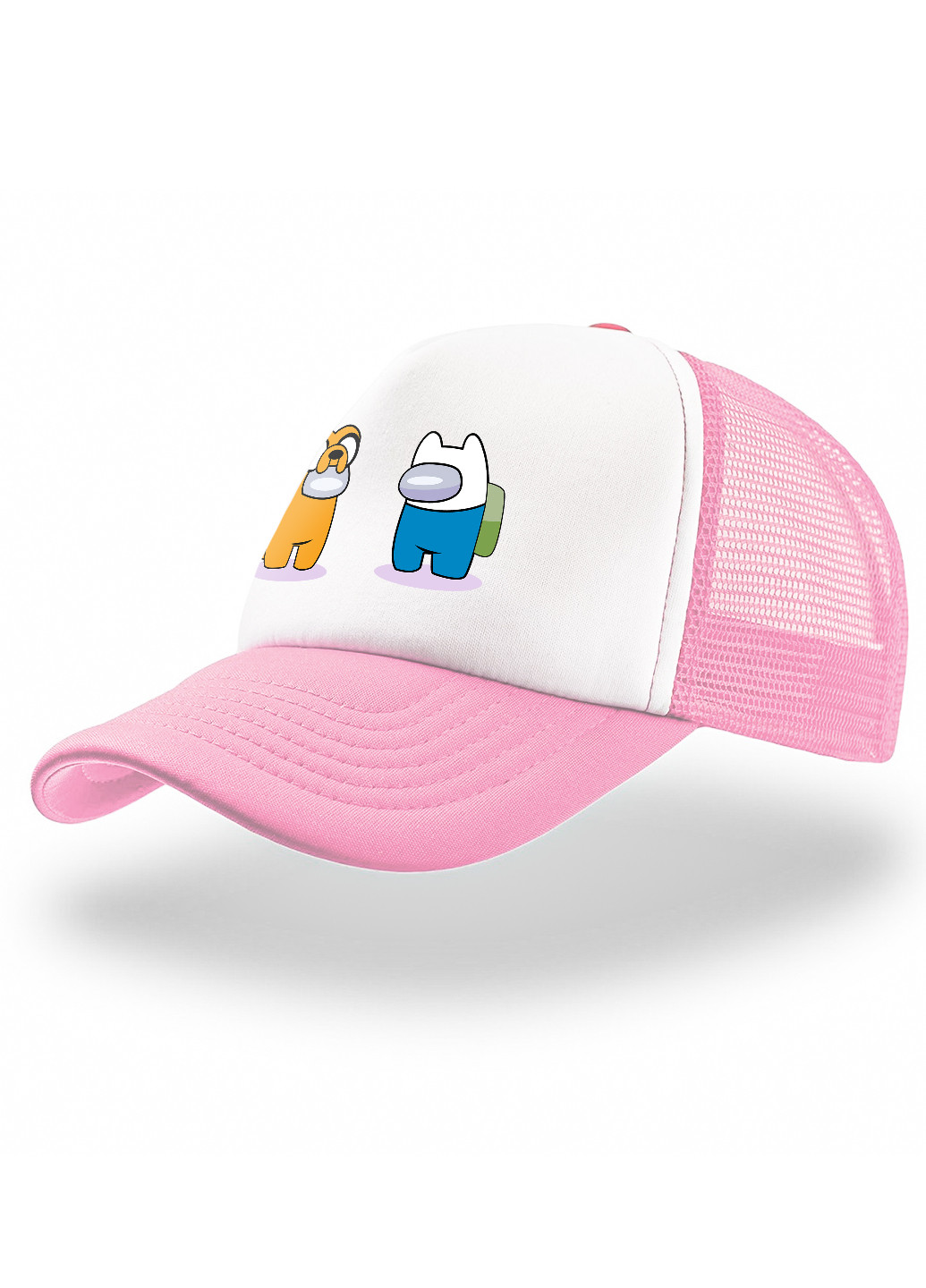 Кепка Тракер детская Амонг Ас и Время Приключений (Among Us and Adventure Time) (33404-2414) MobiPrint (220769622)