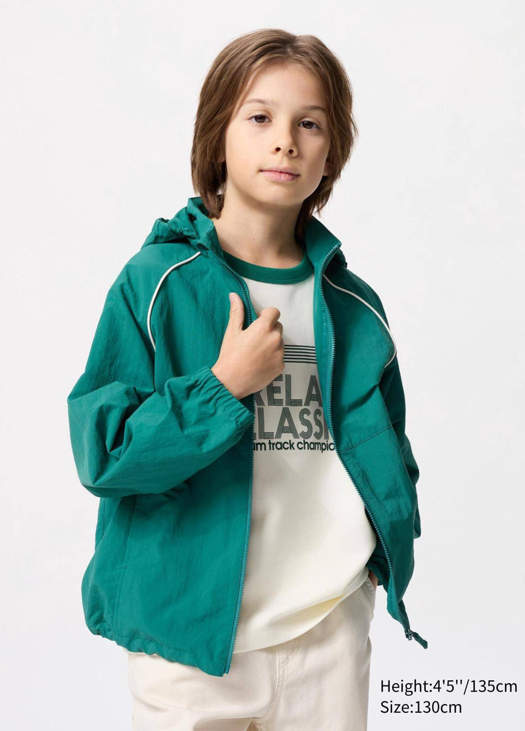 Зеленая демисезонная куртка Uniqlo