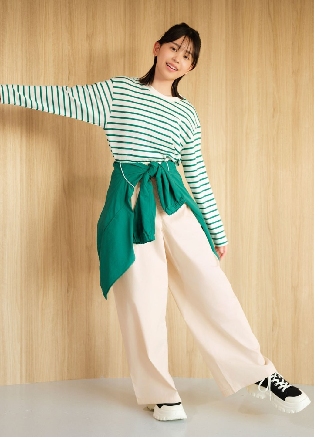 Зеленая демисезонная куртка Uniqlo