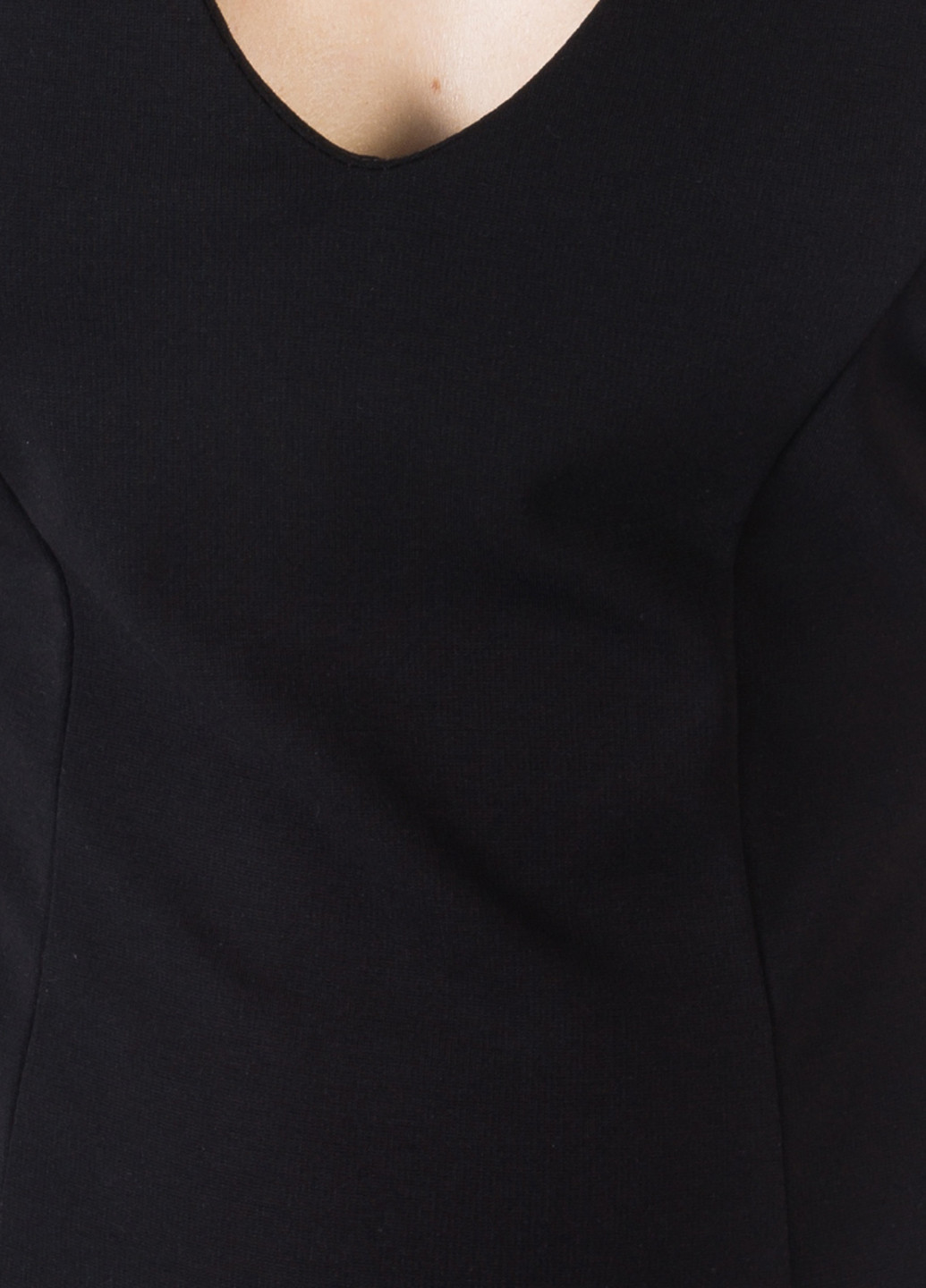Черное кэжуал платье EDC однотонное
