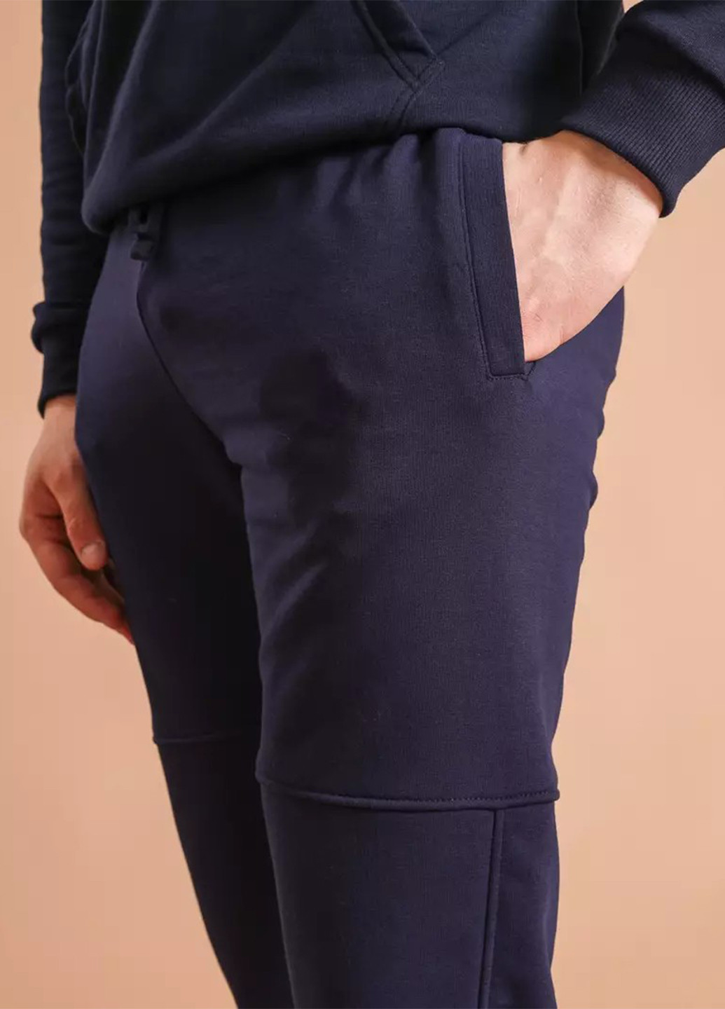 Темно-синие кэжуал демисезонные джоггеры брюки BBL