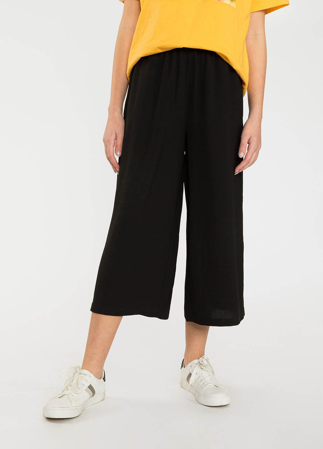 Черные кэжуал летние кюлоты брюки Reporter Young