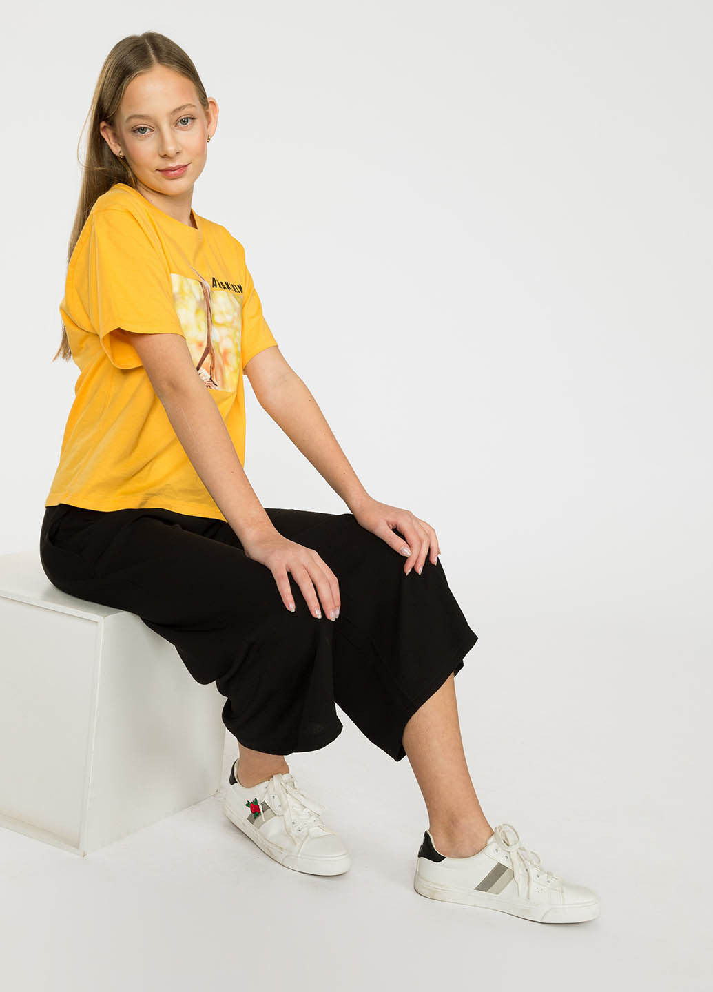 Черные кэжуал летние кюлоты брюки Reporter Young