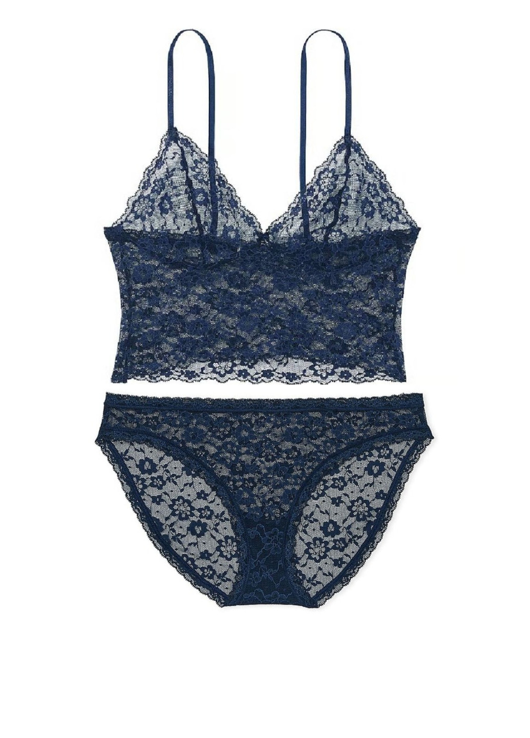 Синий демисезонный комплект (бюстгальтер, трусики) Victoria's Secret