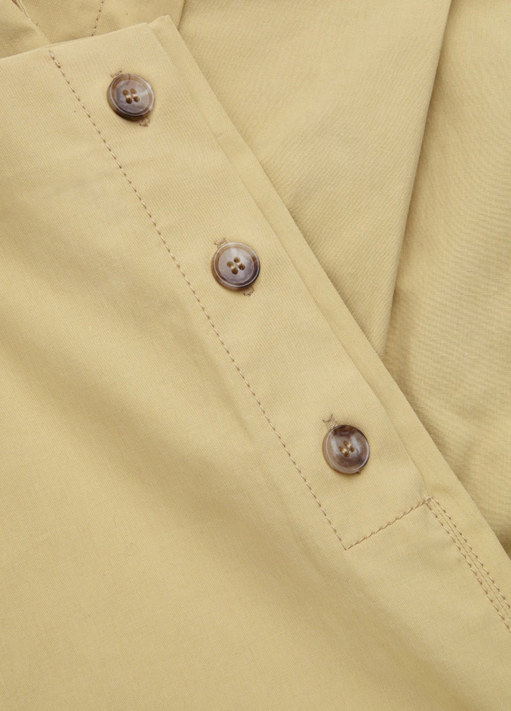 Бледно-желтые кэжуал демисезонные прямые брюки Cos