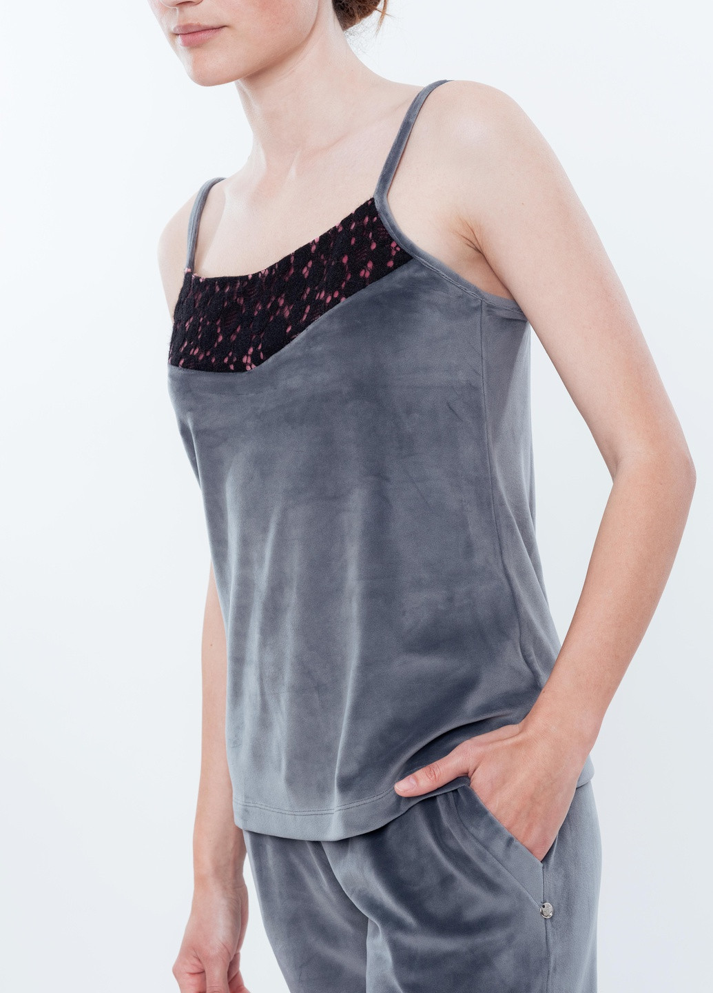 Костюм жіночий S сірий 03113 Effetto (254845330)