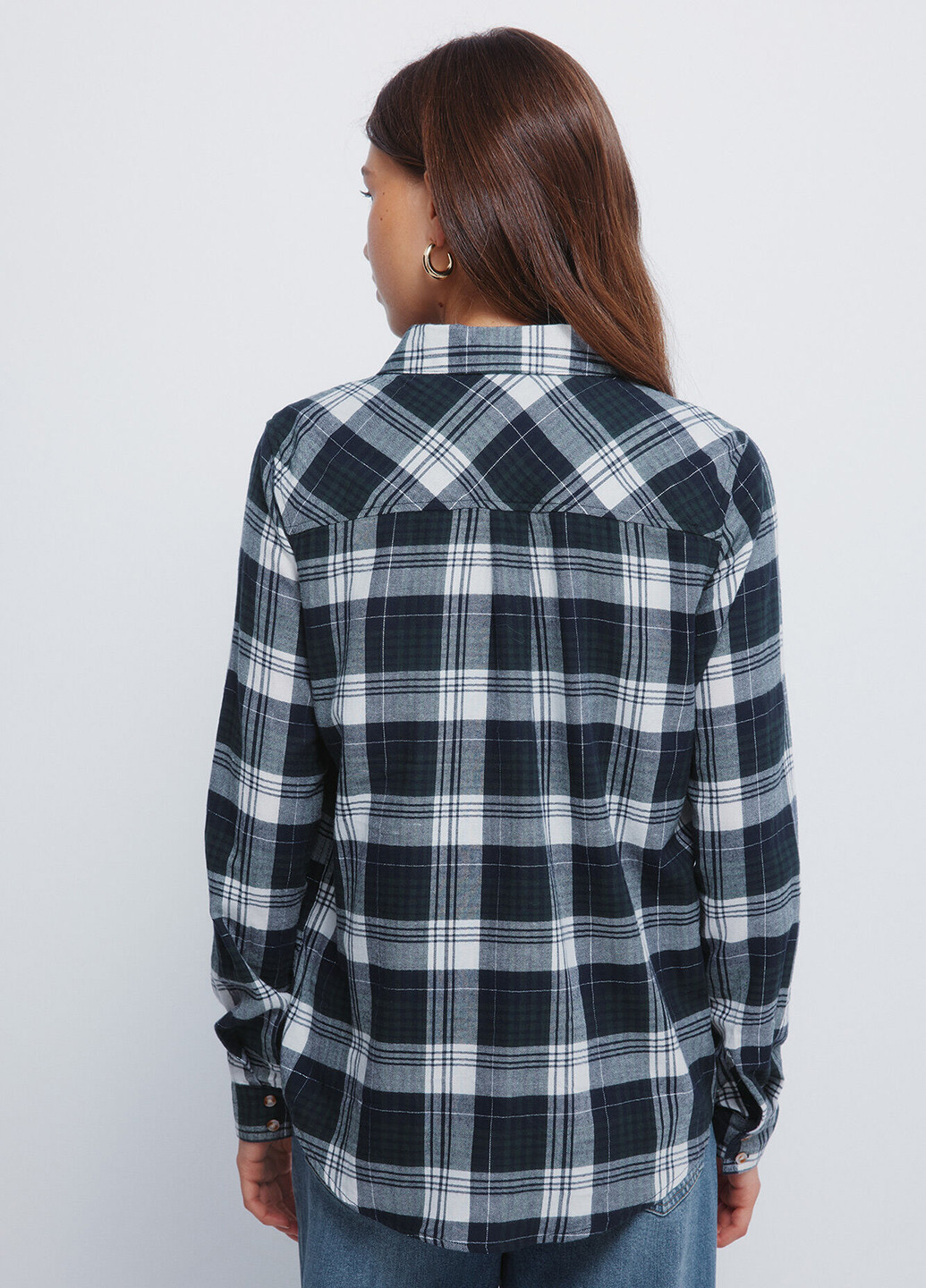 Темно-зеленая кэжуал рубашка в клетку Springfield