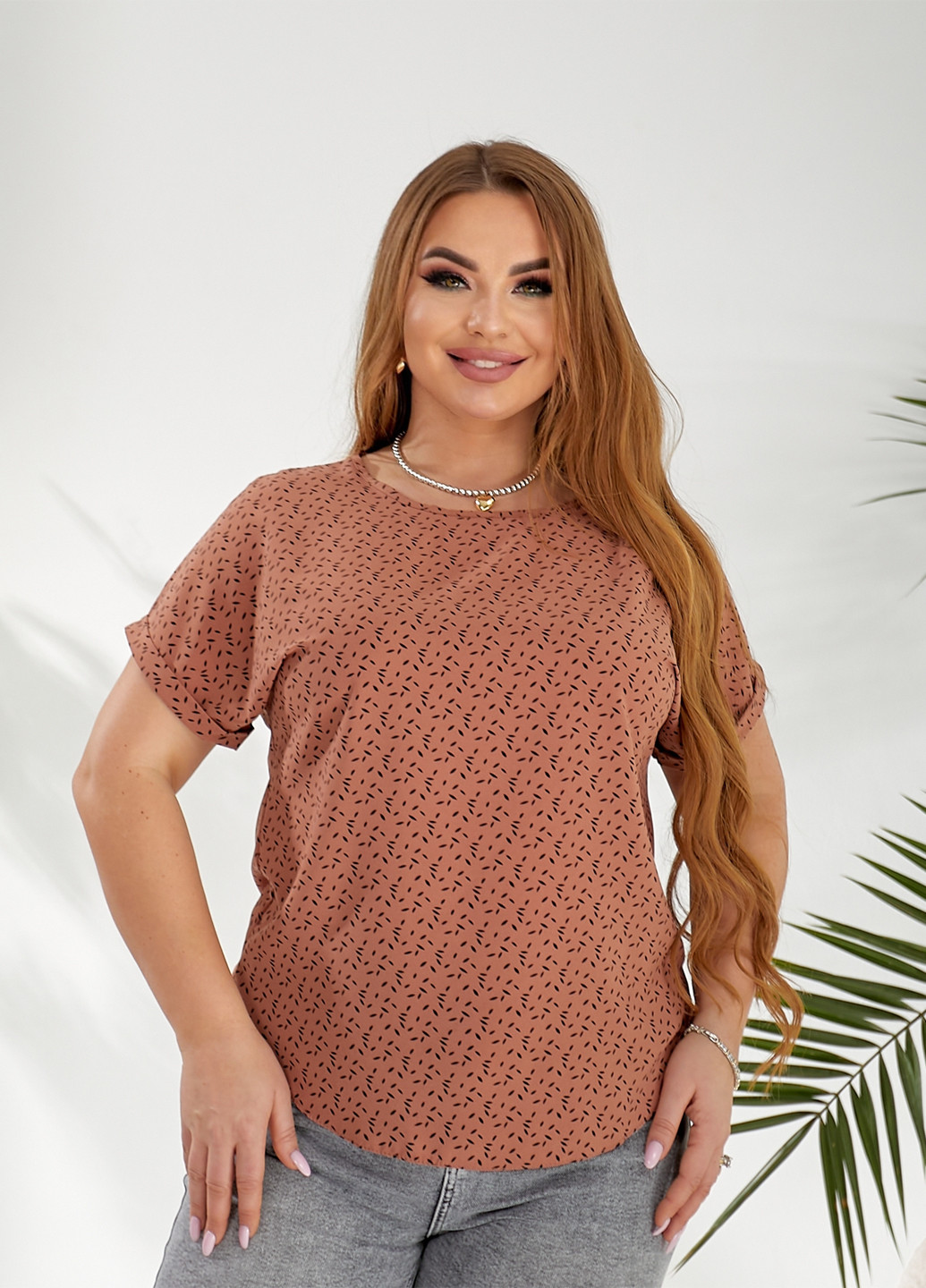 Світло-коричнева блузка Demma