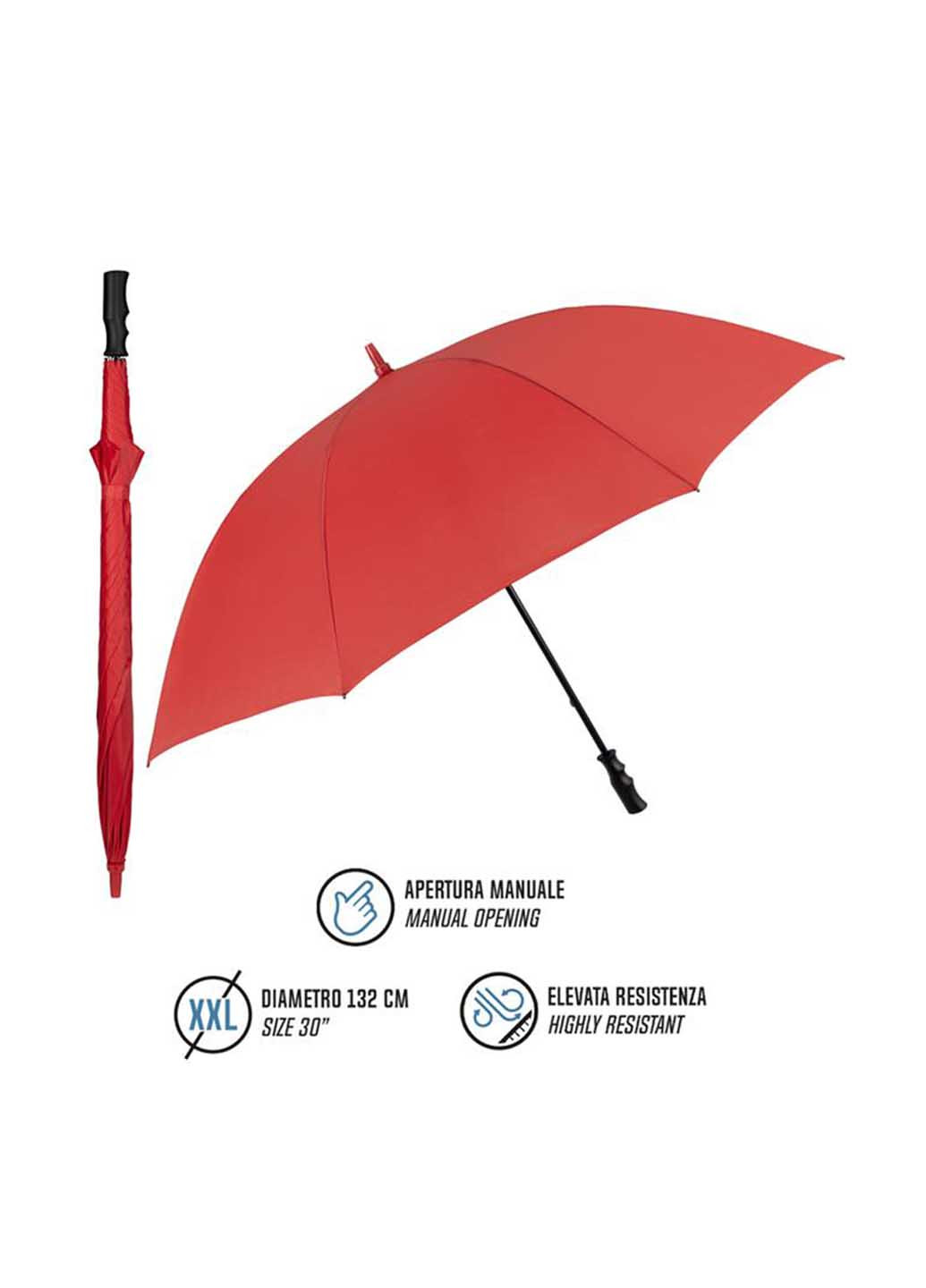 Красный зонт Perletti большой система антиветер (363640829)
