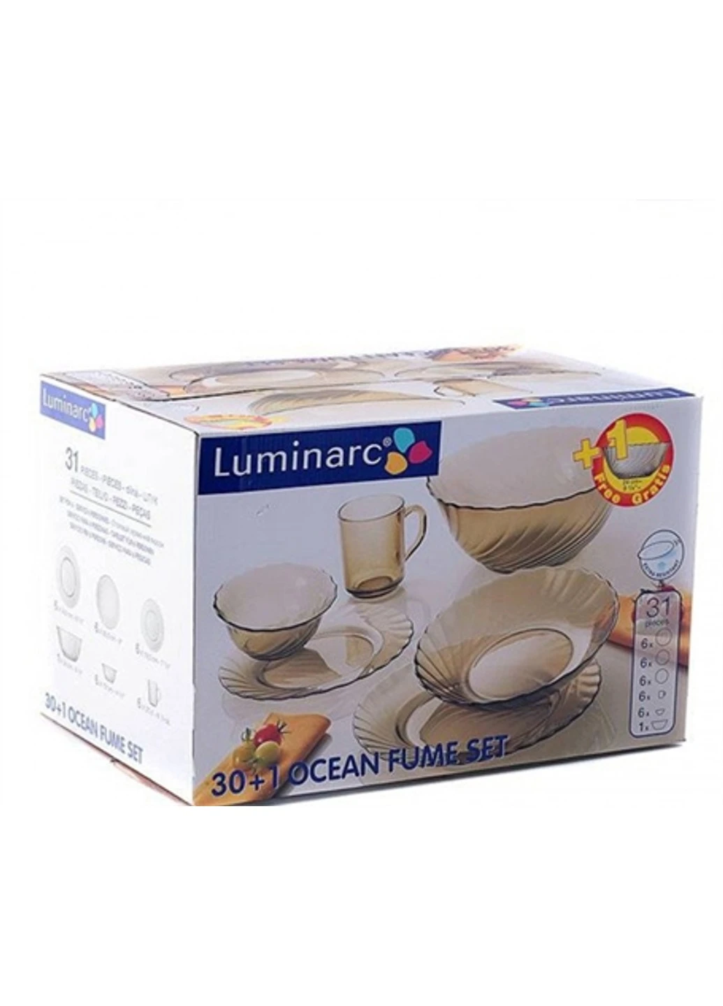 Столовый сервиз Ocean Eclipse 31 предметов Luminarc (252787975)