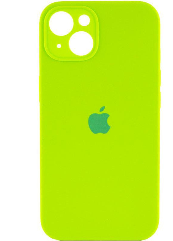 Силіконовый Чохол Накладка Закрита Камера Silicone Case Full Camera Для iPhone 13 Light Green No Brand (254091293)
