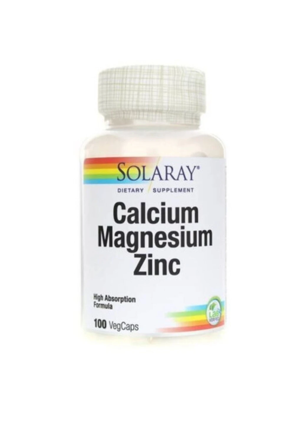 Кальцій магній цинк Calcium Magnesium Zinc 100 капсул Solaray (255409822)