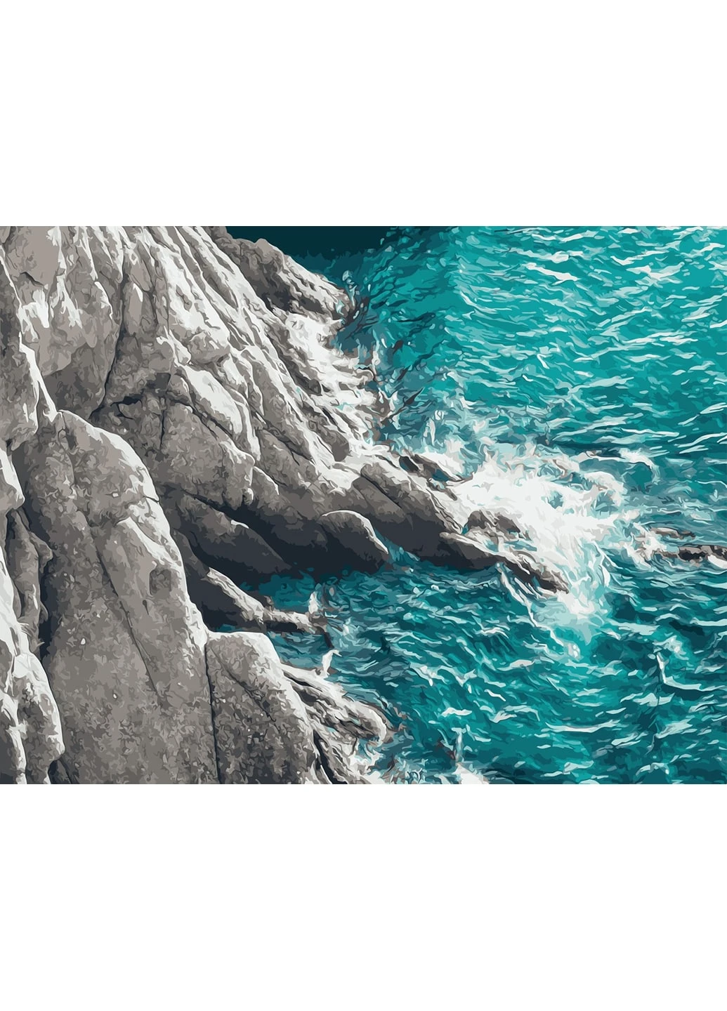 Картина по номерам "Море та каміння" 50х65 см ArtStory (250448882)