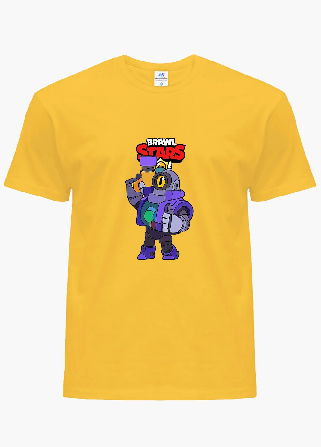 Жовта демісезонна футболка дитяча ріко бравл старс (rico brawl stars) (9224-1006) MobiPrint