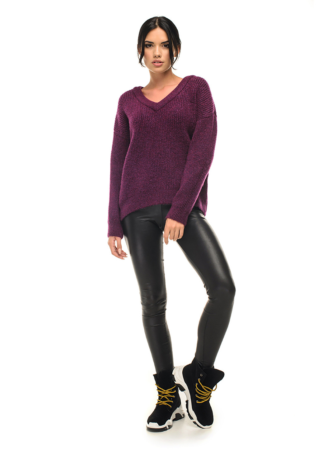 Фиолетовый демисезонный пуловер пуловер SVTR